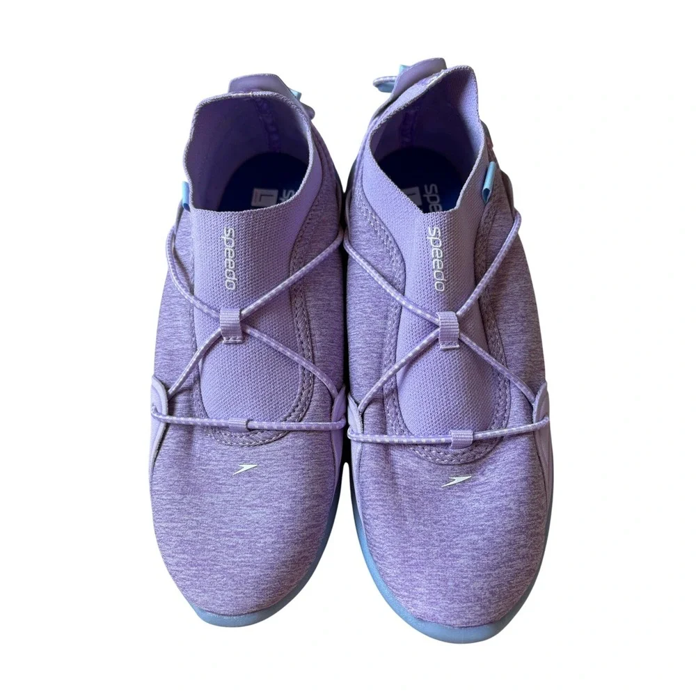 Speedo Aqua Trek Girls Water Shoes Purple Surfwalker Size L 4-5 New